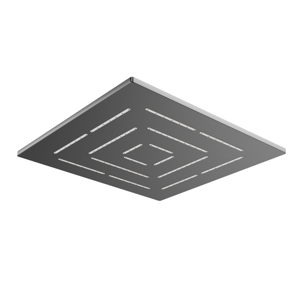 Picture of Square Shape Maze Overhead Shower - Black Chrome
