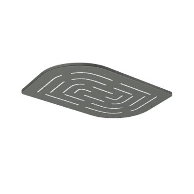 Picture of Single Function Rectangular Head Alive Maze Overhead Shower - Graphite