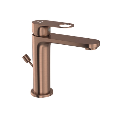 Picture of Single Lever Basin Mixer with Popup Waste - Antique Copper