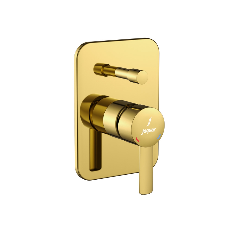 Picture of Exposed Part Kit of Single Lever In-wall Diverter  - Gold Bright PVD