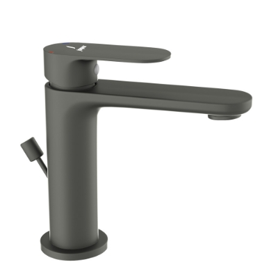 Picture of Single Lever Basin Mixer with Popup Waste - Graphite