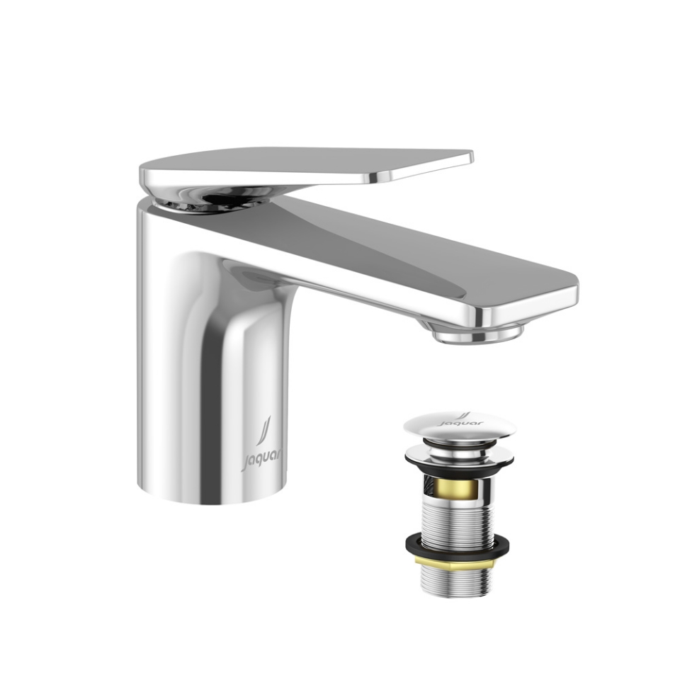 Picture of Single lever basin mixer with click clack waste